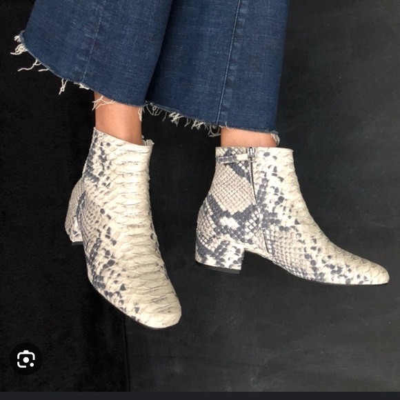 🐍 Freda Salvador Snake Skin boots 7 🐍 - Picture 1 of 8